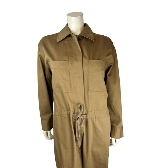 MM Lafleur Carr Utility Jumpsuit Size M Eco Chino Cargo Pockets Button Medium - Picture 5 of 8